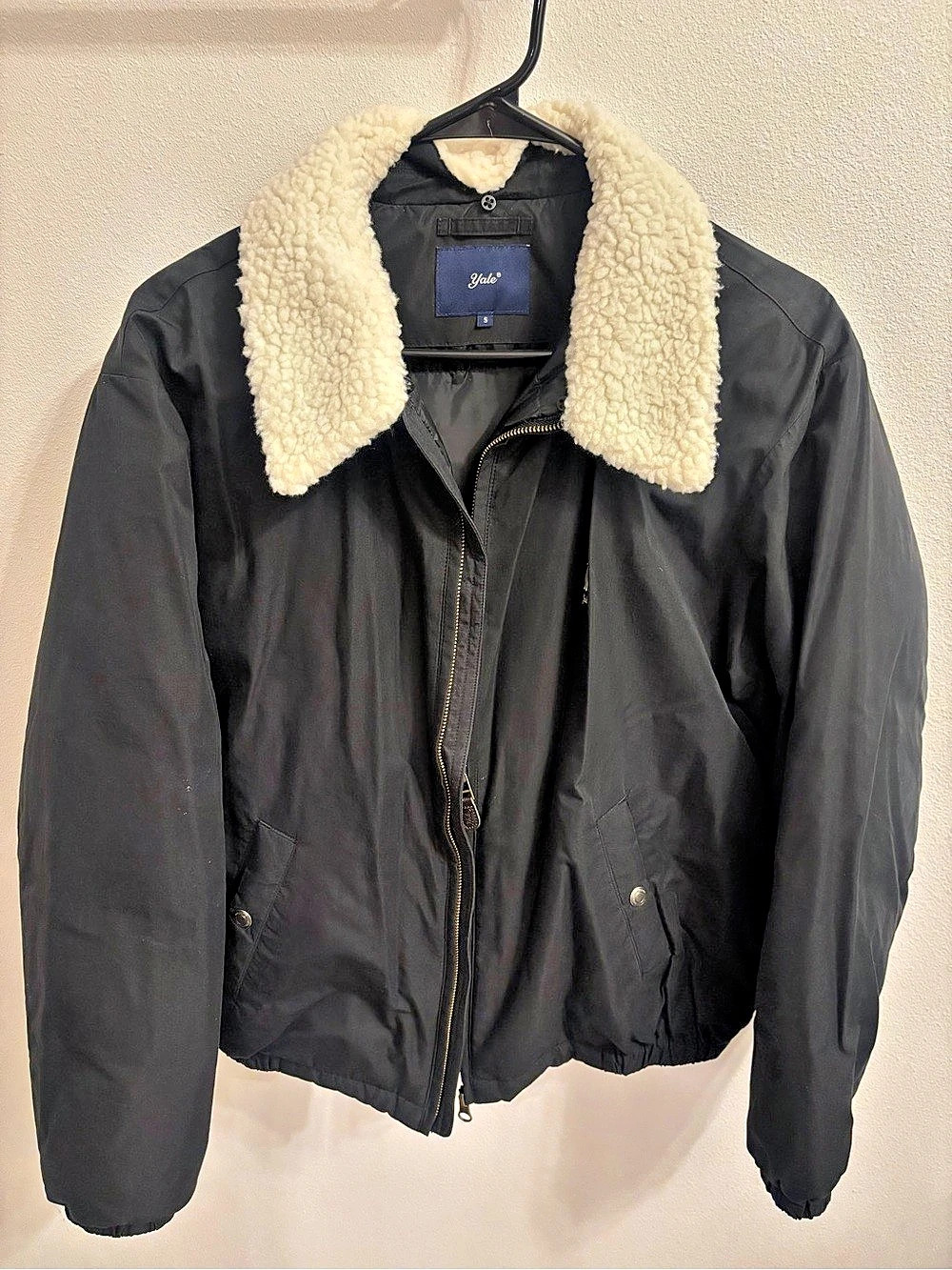 Women's Black Bomber Jacket Size Medium Like New